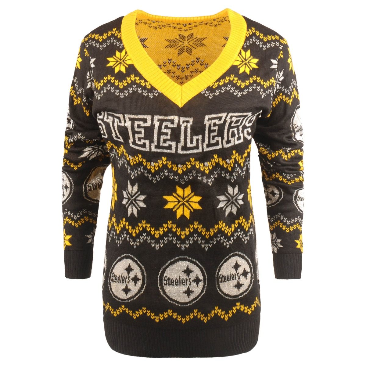 Pittsburgh Steelers Forever Collectibles Women's Bluetooth Sweater 5 Pittsburgh Steelers Forever Collectibles Women's Bluetooth Sweater