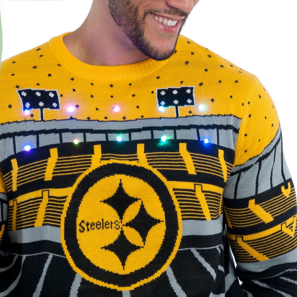 Pittsburgh Steelers Forever Collectibles Bluetooth Ugly Sweater