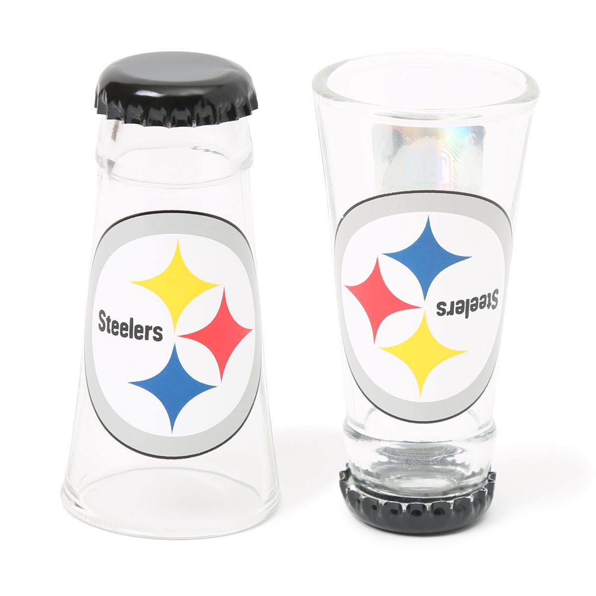 Pittsburgh Steelers Bottoms Up Bottle Cap Shot Glass
