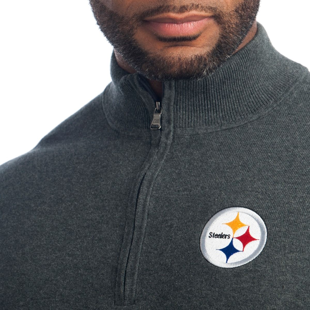 Pittsburgh Steelers Lakemont Half Zip Sweater 3 Pittsburgh Steelers Lakemont Half Zip Sweater