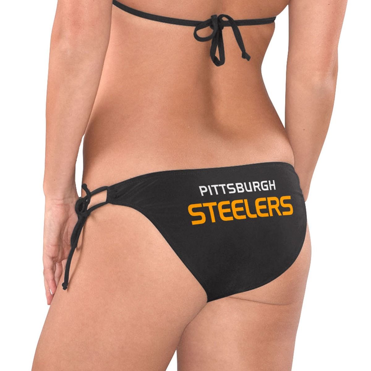 Pittsburgh Steelers Women's Breaking Waves Bikini Bottom