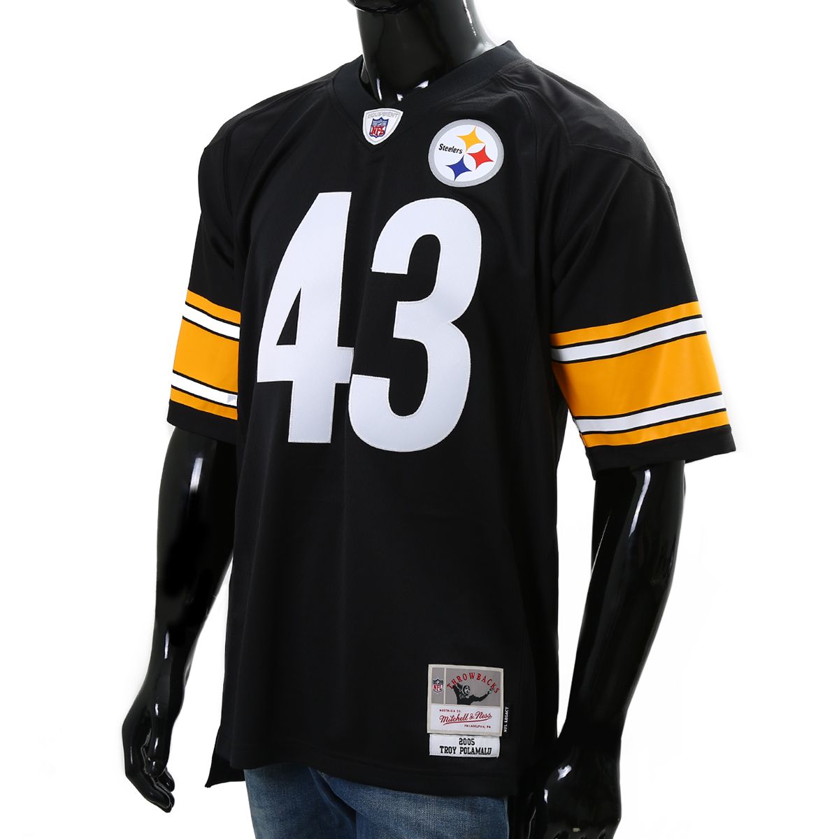 Troy Polamalu #43 Mitchell & Ness Limited/Replica Home Jersey