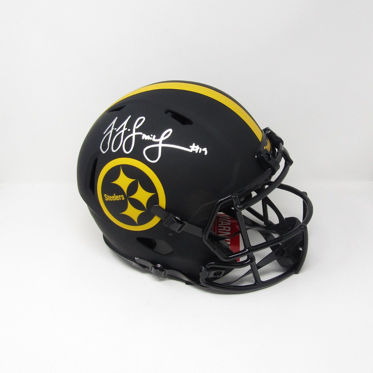 #19 JuJu Smith-Schuster Autographed Riddell Speed Authentic Eclipse Full Size Helmet