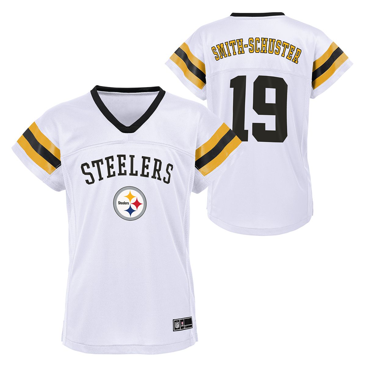 #19 JuJu Smith-Schuster Girl's Fashion Jersey 3 #19 JuJu Smith-Schuster Girl's Fashion Jersey