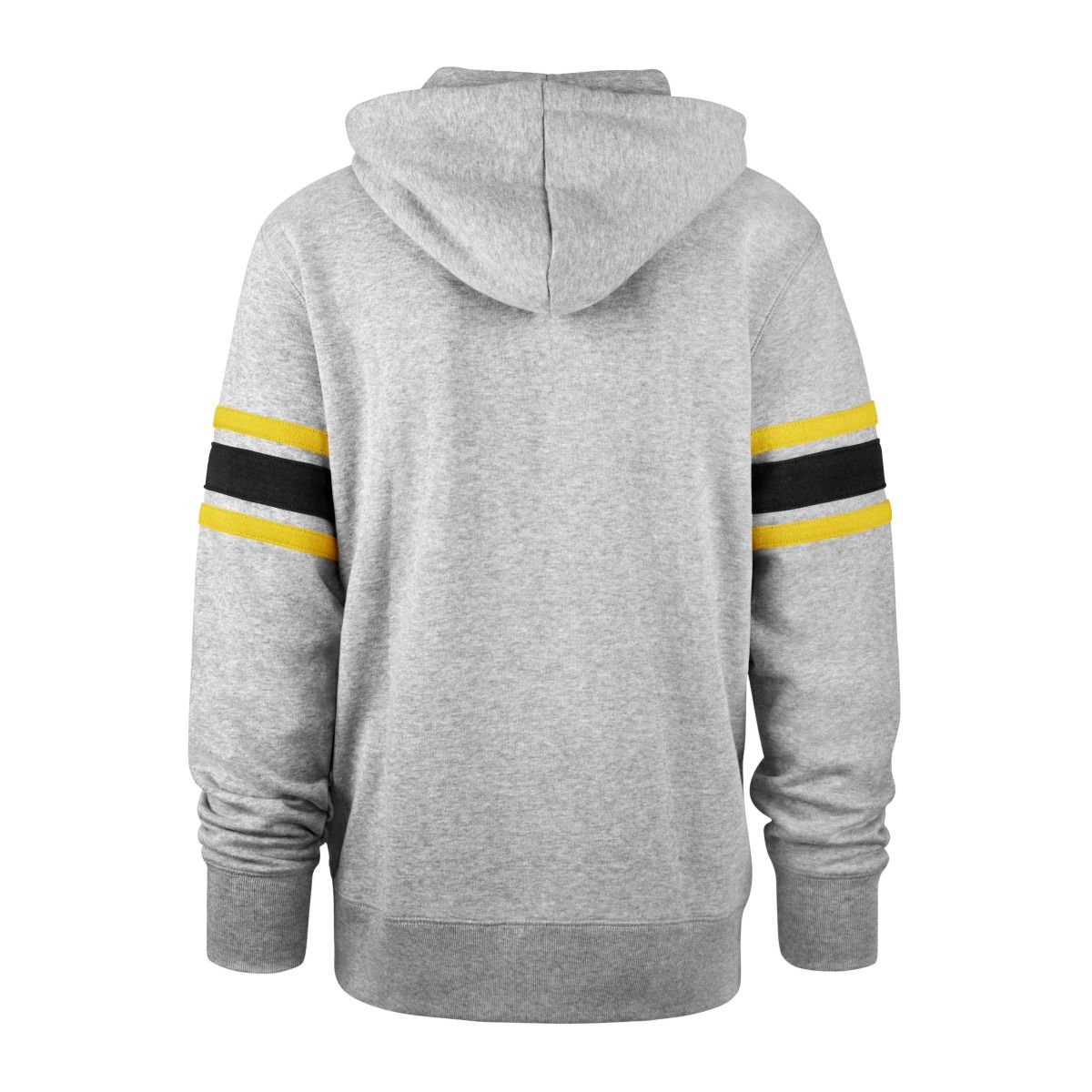 Pittsburgh Steelers '47 Double Block Sleeve Stripe Fleece Hoodie