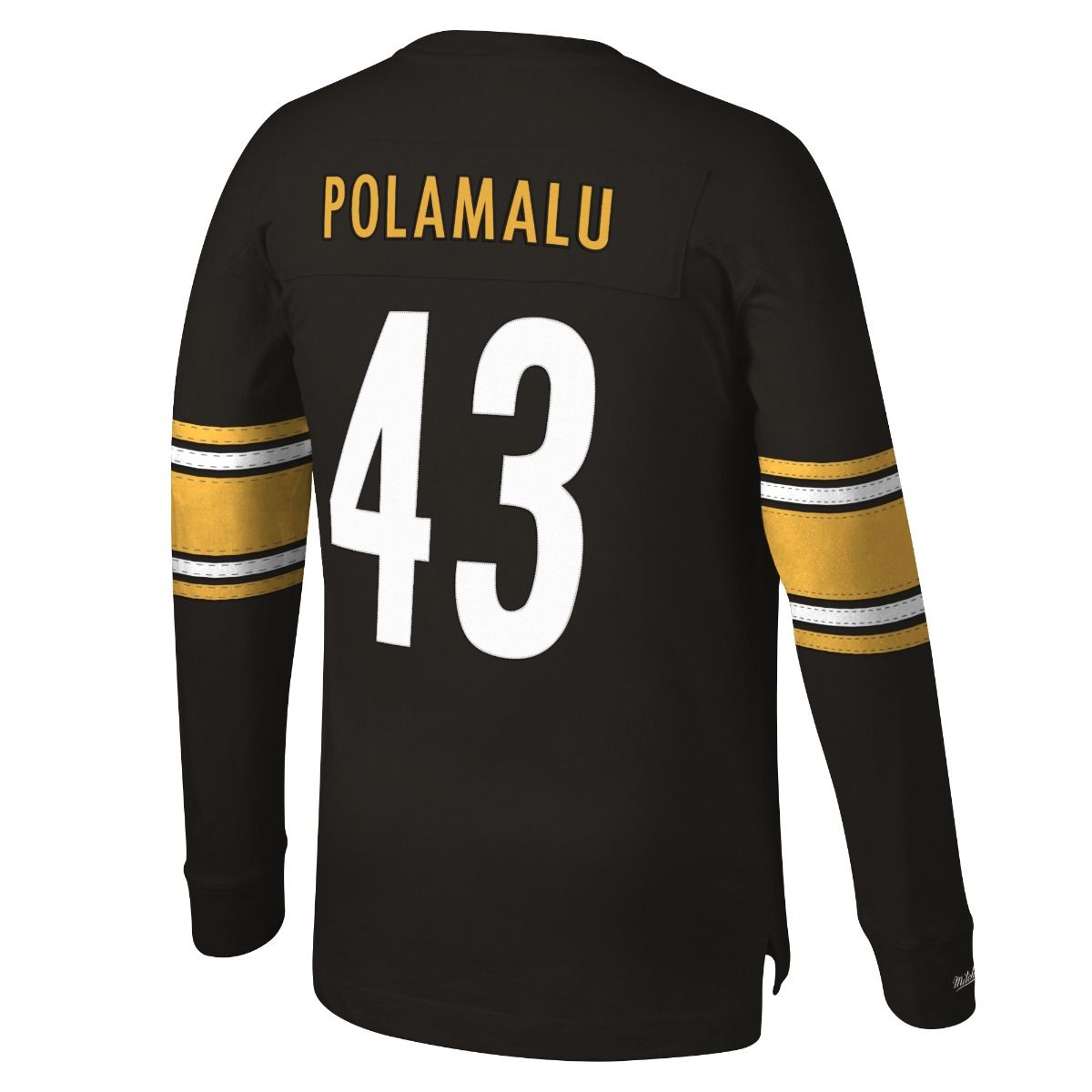 #43 Troy Polamalu Mitchell & Ness Long Sleeve Player Top
