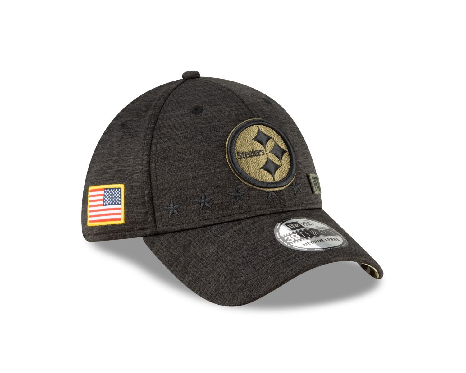 Pittsburgh Steelers New Era 39THIRTY Salute to Service (STS) 2020 Sideline Hat 3 Pittsburgh Steelers New Era 39THIRTY Salute to Service (STS) 2020 Sideline Hat