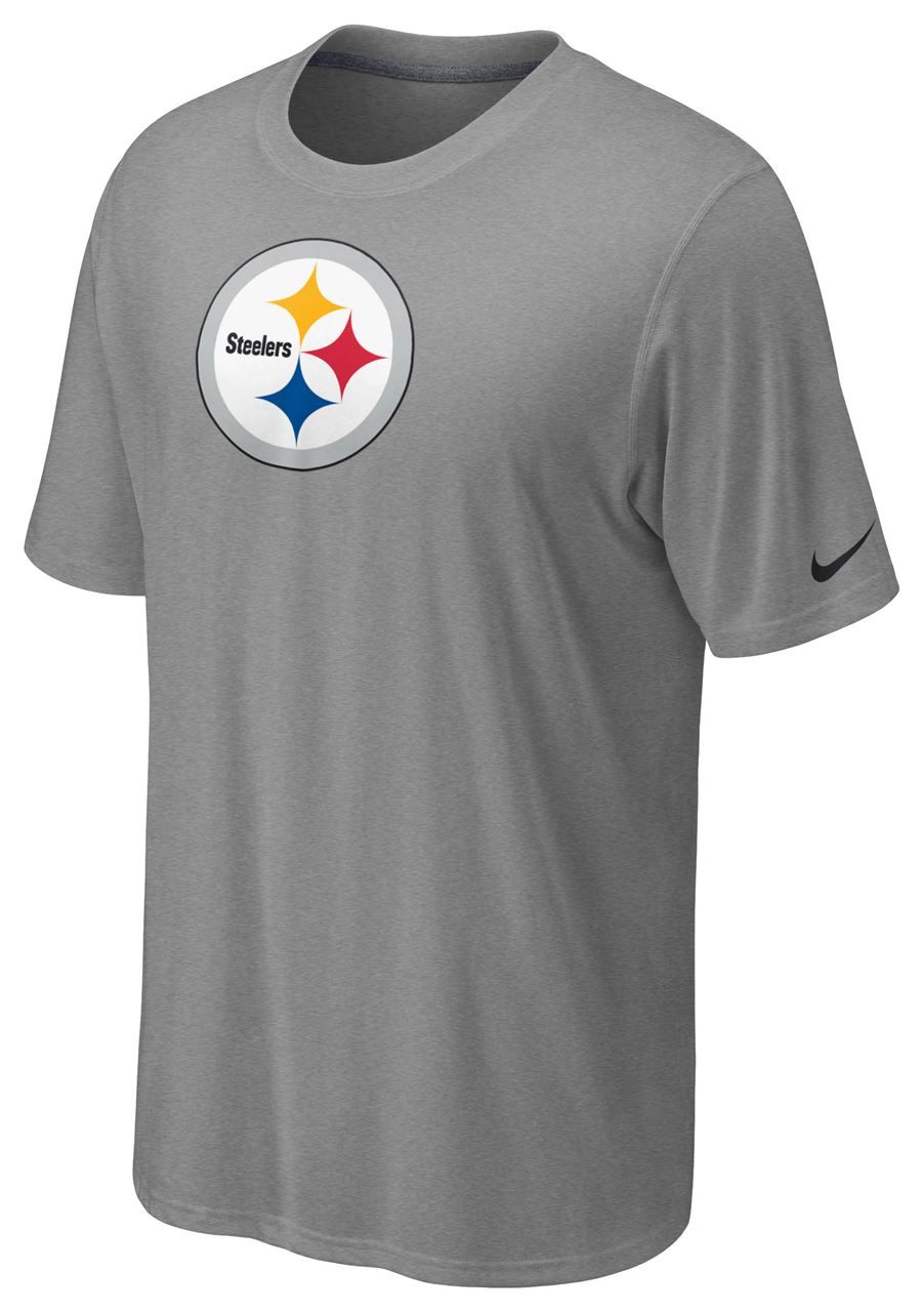 Pittsburgh Steelers Nike Legend Dri-FIT Logo Grey T-Shirt