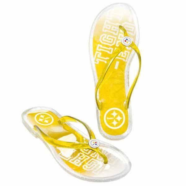 Pittsburgh Steelers Women's Jelly Flip Flops