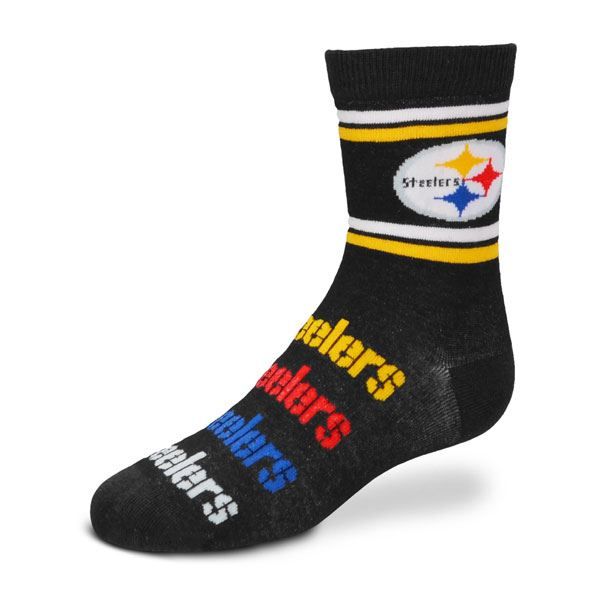 Pittsburgh Steelers Kids Alternating Color Bands Socks