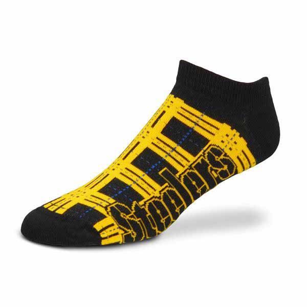 Pittsburgh Steelers Highland Plaid No Show Socks