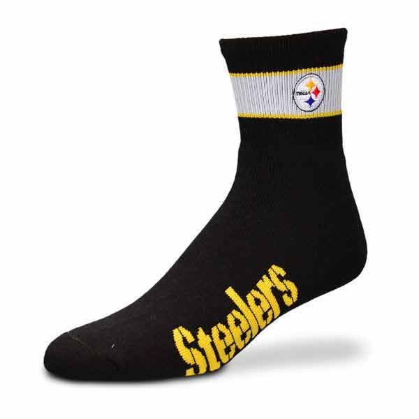 Pittsburgh Steelers Snapback Band Black 1/4 Socks