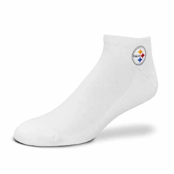 Pittsburgh Steelers No Show Emblem White Sock