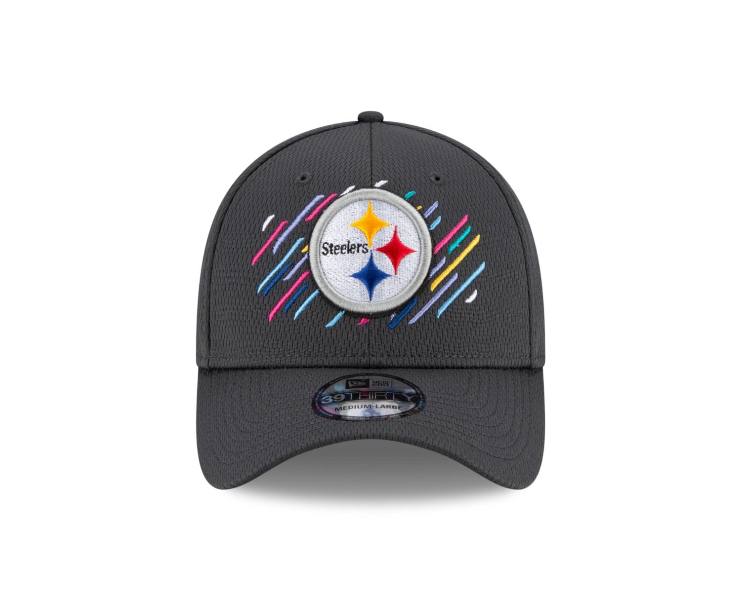 Pittsburgh Steelers New Era 39THIRTY Crucial Catch Sideline Hat