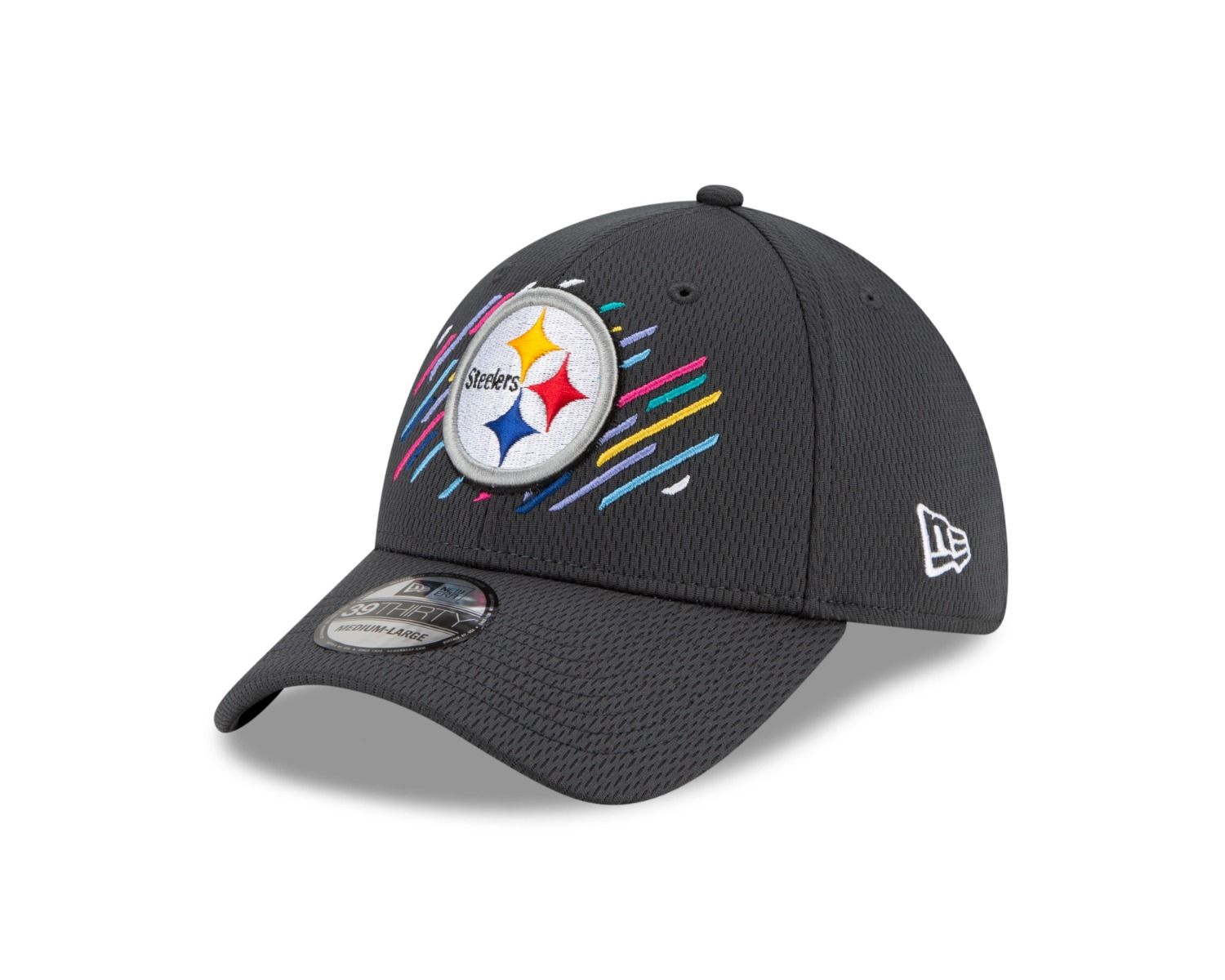 Pittsburgh Steelers New Era 39THIRTY Crucial Catch Sideline Hat 4 Pittsburgh Steelers New Era 39THIRTY Crucial Catch Sideline Hat