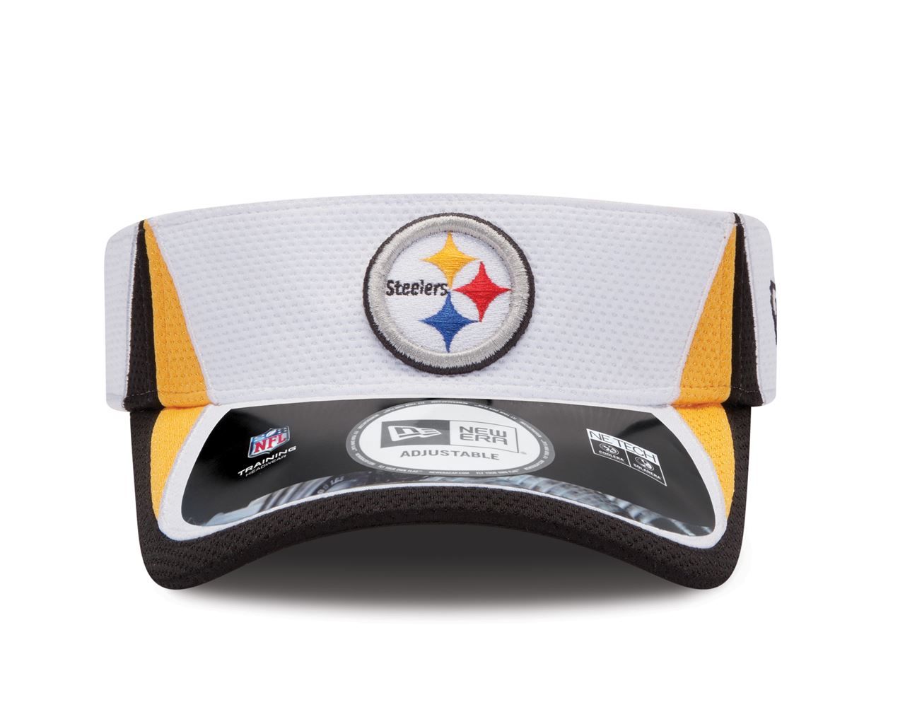 Pittsburgh Steelers New Era Coaches Training White Visor