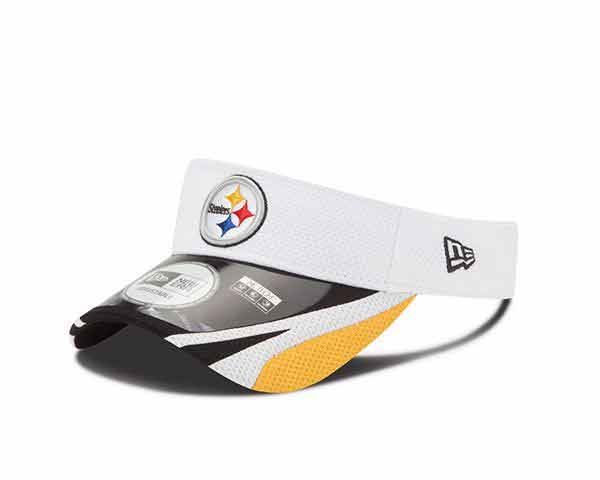 Pittsburgh Steelers New Era White Training Visor