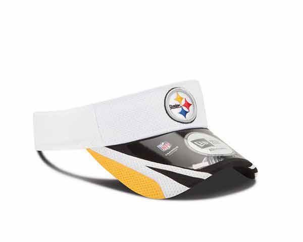 Pittsburgh Steelers New Era White Training Visor