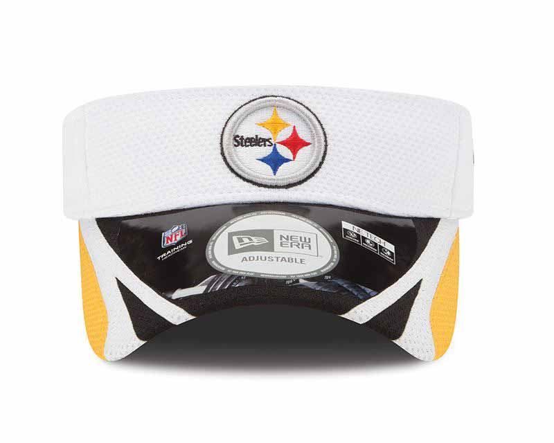 Pittsburgh Steelers New Era White Training Visor