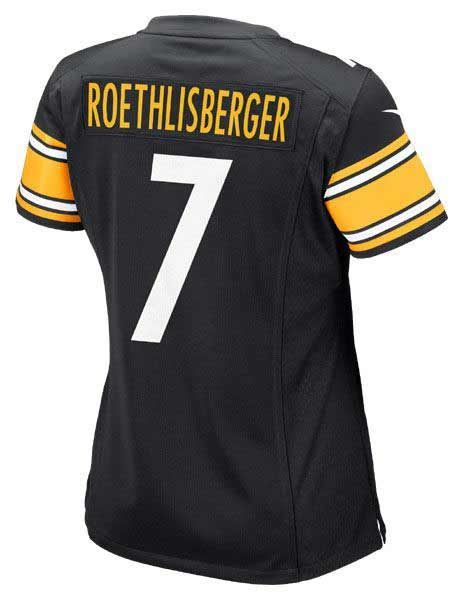 Ben Roethlisberger #7 Women's Nike Replica Home Jersey