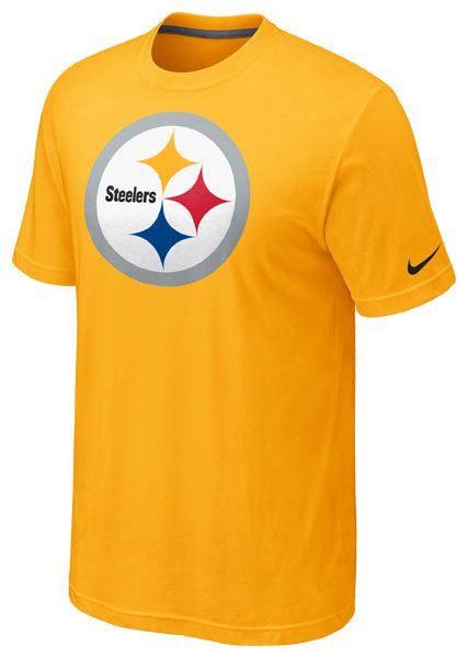 Pittsburgh Steelers Nike Oversize Logo Gold T-Shirt