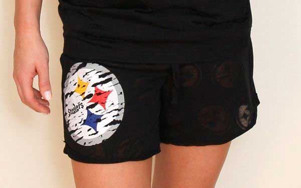 Pittsburgh Steelers Women's Burnout Short