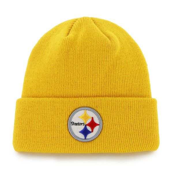 Pittsburgh Steelers '47 Raised Cuff Gold Knit Hat