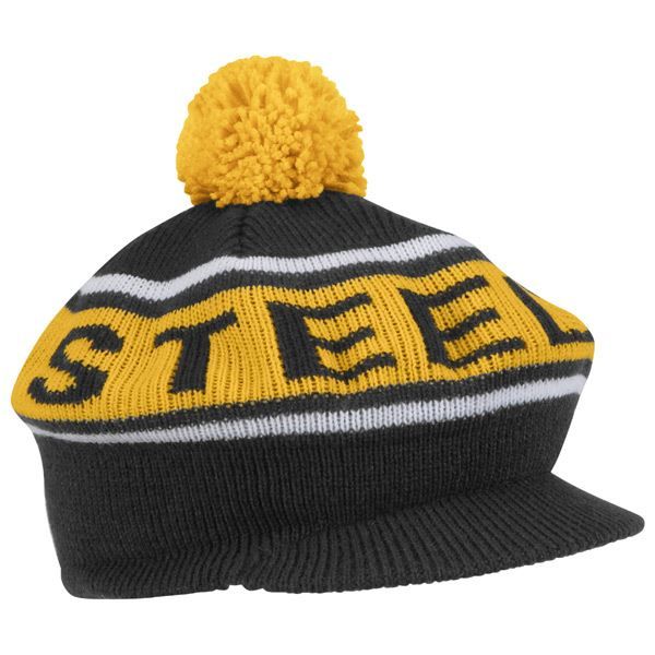 Pittsburgh Steelers Mitchell & Ness Winter Caddy Throwback Knit Hat