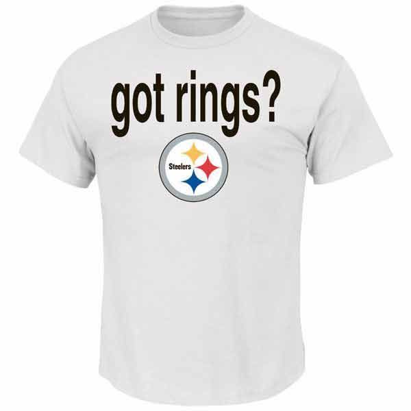 Pittsburgh Steelers Got Six Rings 2-Sided White T-Shirt