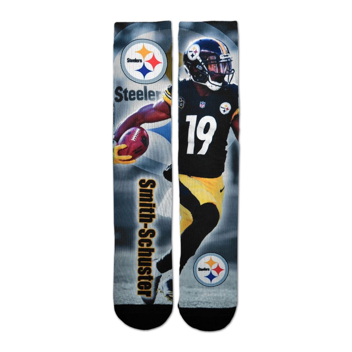 Pittsburgh Steelers #19 JuJu Smith-Schuster Socks