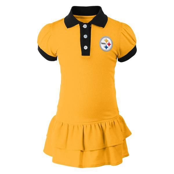 Pittsburgh Steelers Juvenile Preppy Fan Polo Dress