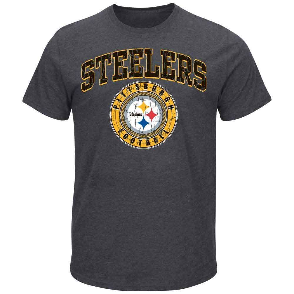 Pittsburgh Steelers Flocking Short Sleeve T-Shirt