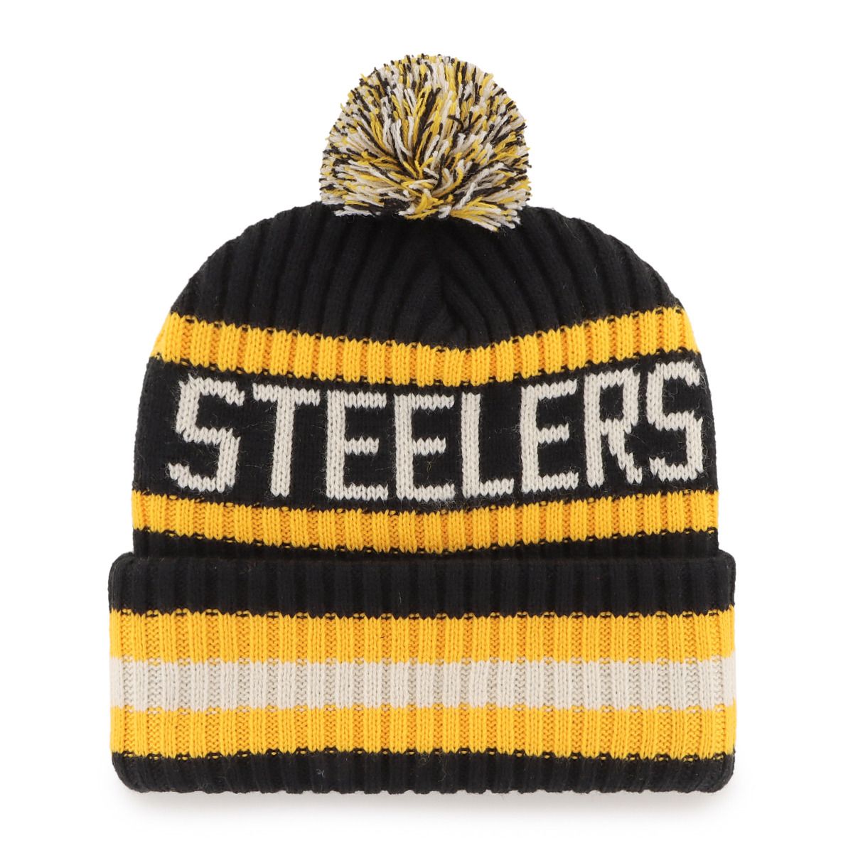 Pittsburgh Steelers '47 Bering Pom Knit Hat
