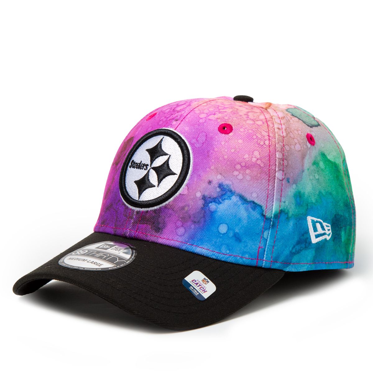 Pittsburgh Steelers New Era 39THIRTY Crucial Catch Player Sideline Hat