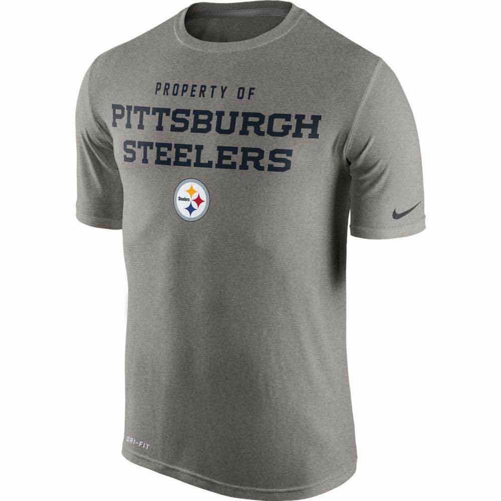 Pittsburgh Steelers Legend Property of Short Sleeve T-Shirt - Grey